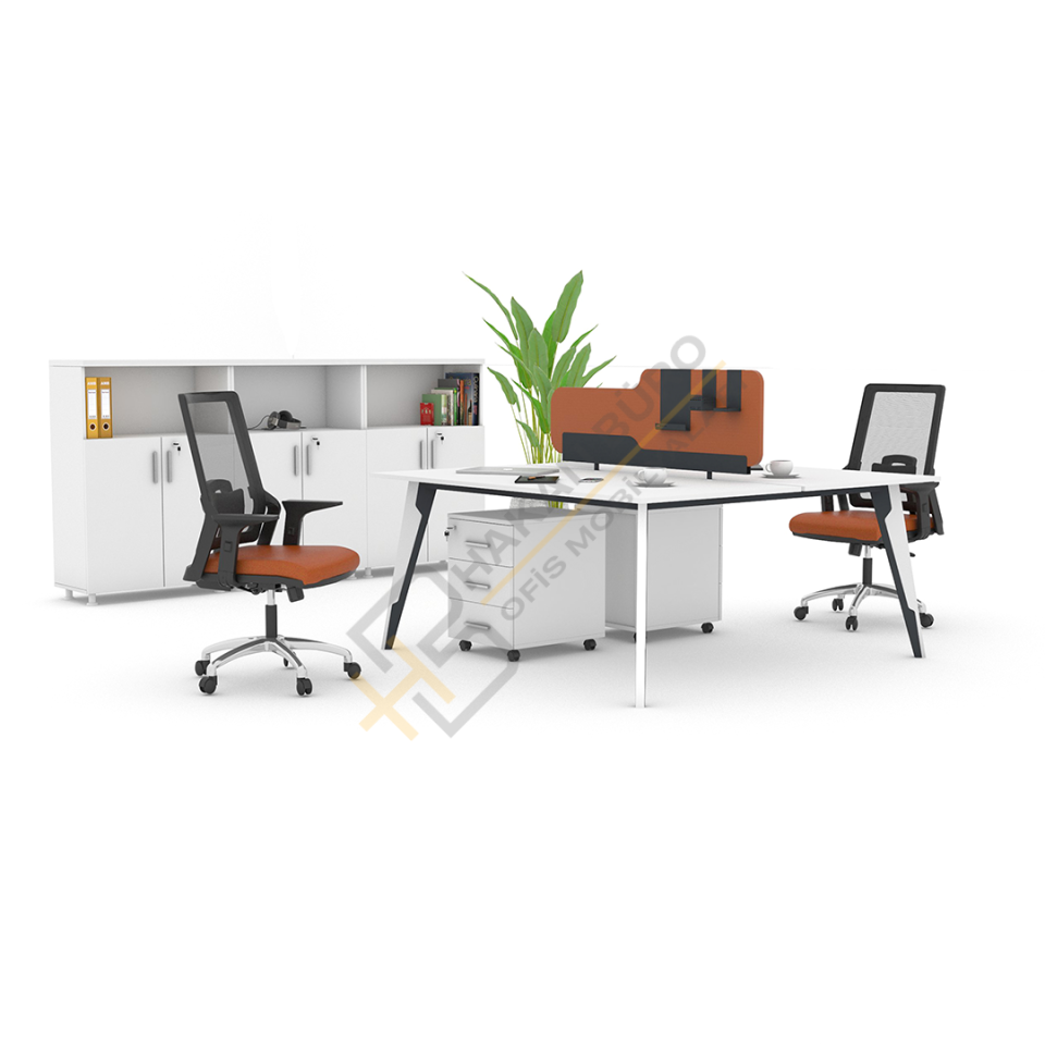 Solo Ofis İkili Çalışma Masası